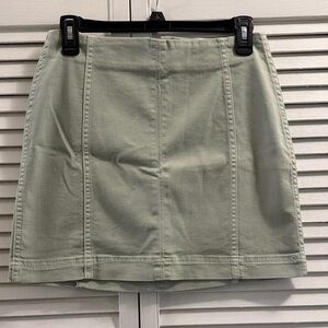 Wild Fable Light Green Mini Skirt
